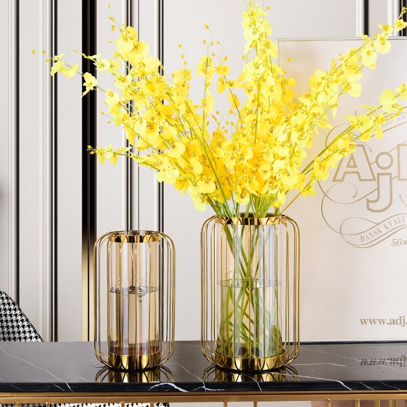 VAS BUNGA NORDIC GOLD STYLE vas bunga gold besar cantik LANTERN VASE