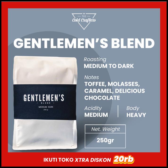 

Gentlemen'S Blend Espresso Arabica Biji Kopi Roasted Beans