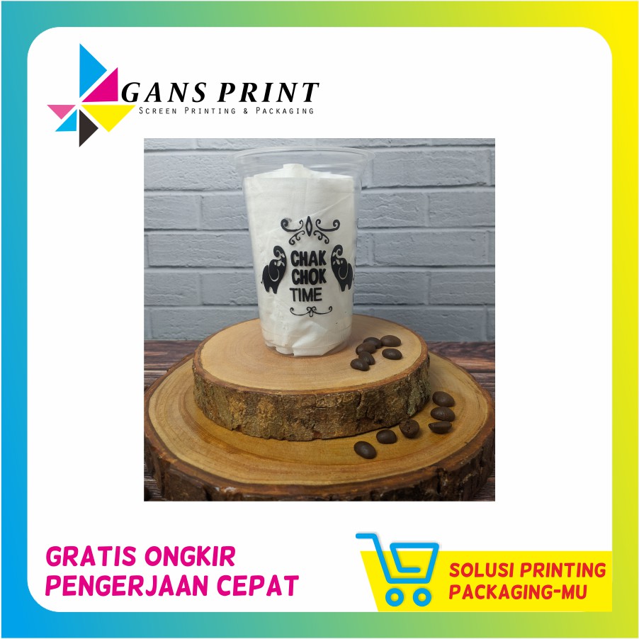 SABLON CUP HOK 16 OZ 4 GRAM BISA CETAK 200 PCS