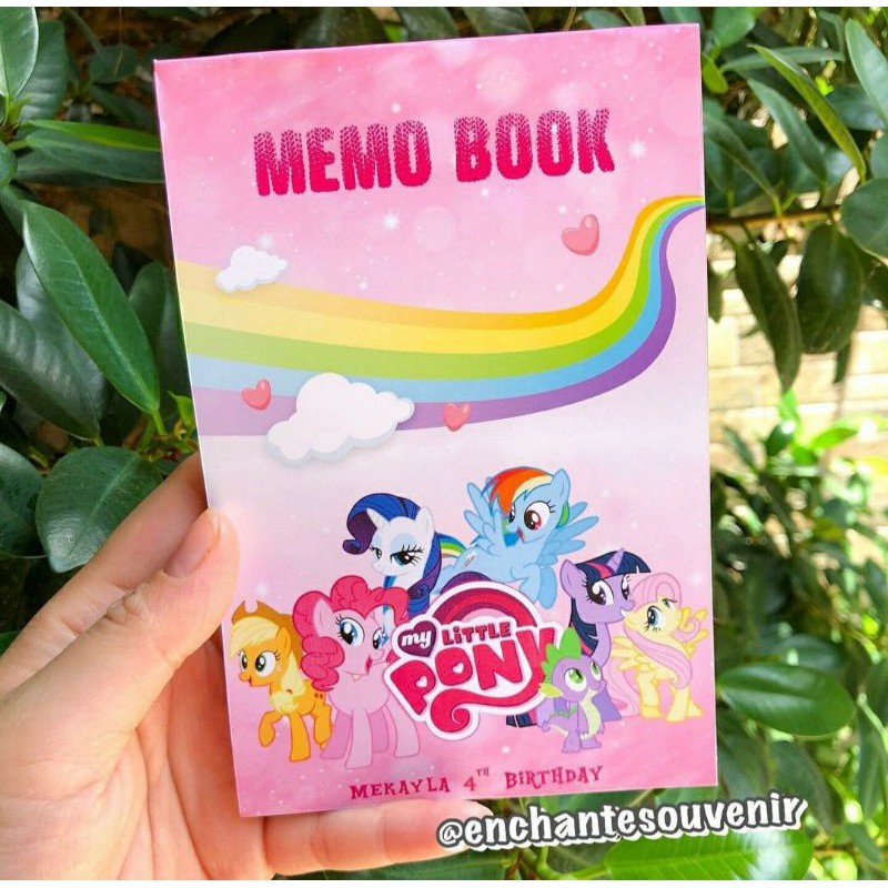 

Souvenir Memo Notes Custom Tema Little Pony