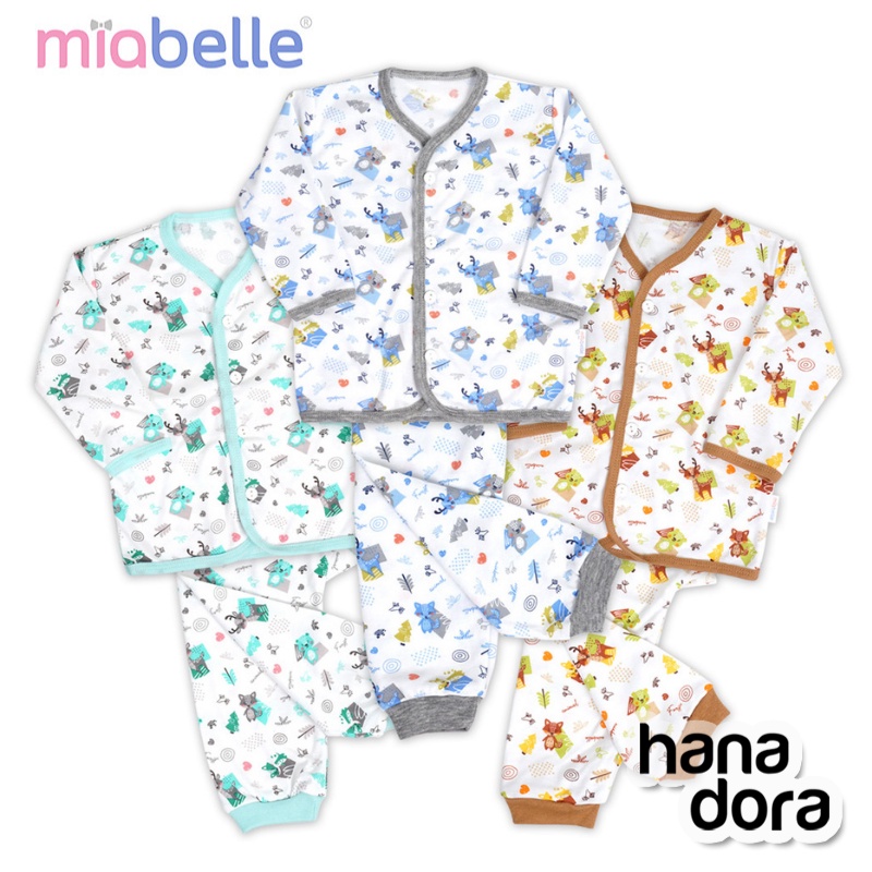 Miabelle Set Baju Panjang Kancing Depan + Celana FP07