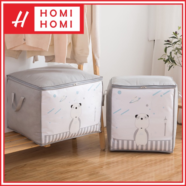 HomiHomi  Tempat Penyimpanan Storage Box Baju Selimut Mainan Serbaguna TP007