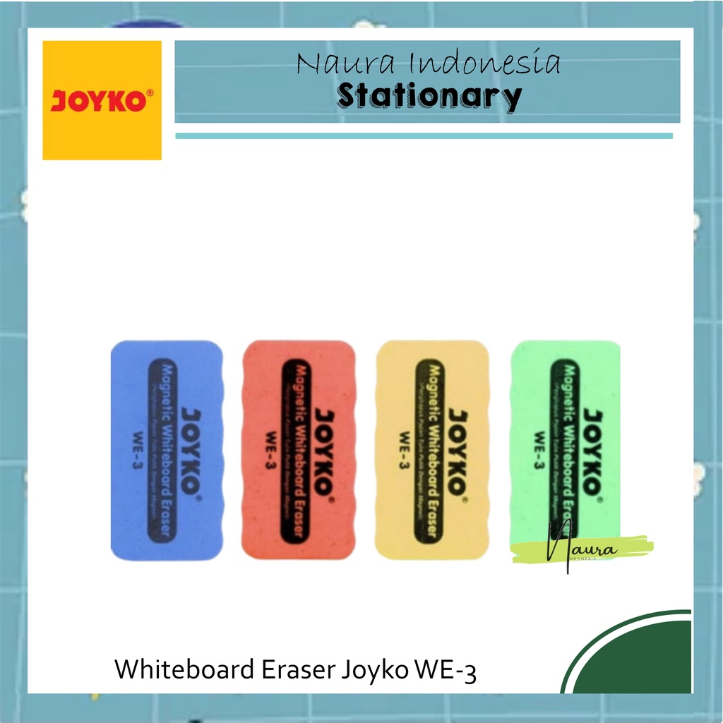 

Penghapus Joyko WE-3 | Whiteboard Eraser Penghapus Papan Tulis Putih Joyko WE-3 Magnet