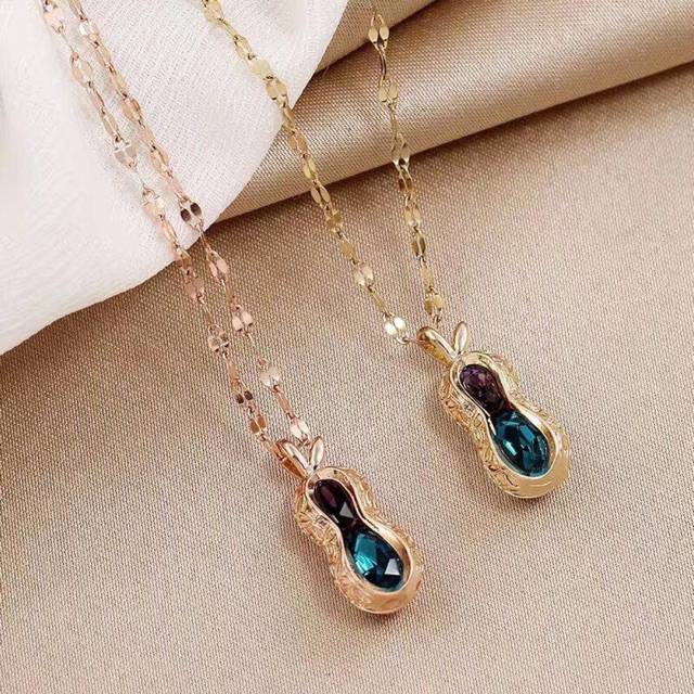 KALUNG KACANG / KALUNG TITANIUM ANTI KARAT / KALUNG WANITA / KALUNG FASHION KOREA / KALUNG LIONTIN