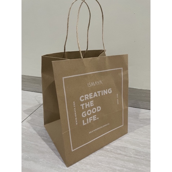 

MINIMAL 2PCS Paper Bag Tas Kado Boeatan/ Max/ Paris Baquette/ Zara/ Bath & Body Works/ H&M / Ismaya Size M
