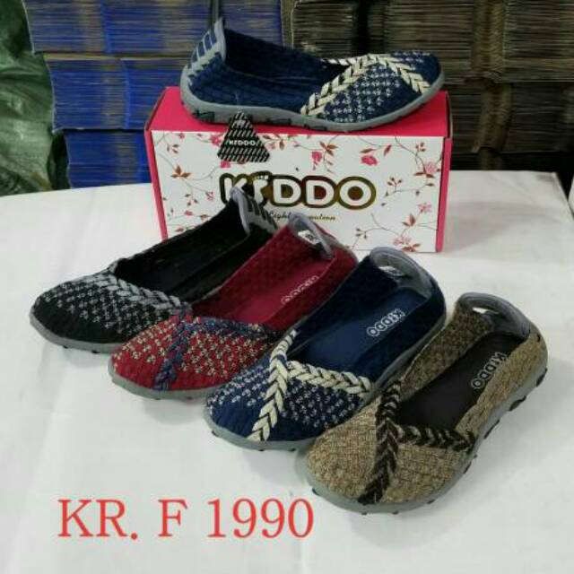 NEW!! Sepatu Rajut KIDDO F1990 Flat ORIGINAL