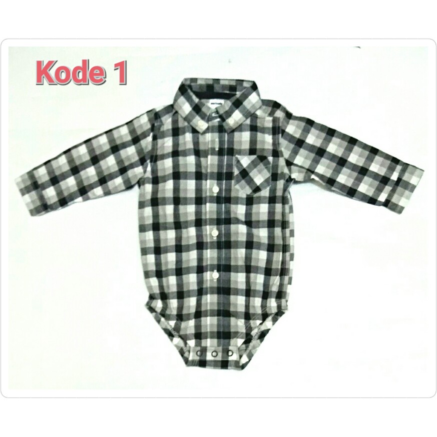 JUMPER KEMEJA Bayi Size Newborn  Bayi anak Keren Anak Cowo Cowok