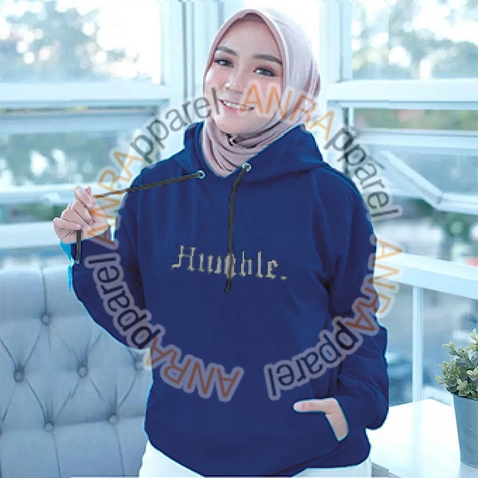 HUMBLE HOODIE WANITA - Jaket Hoodie Jumper Humble Polos - Bahan Fleece