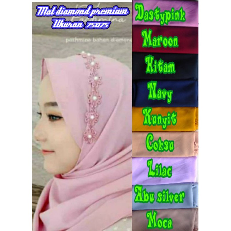 pasmina renda mutiara bisa COD