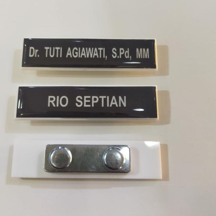 

Kekinian name tag/nama dada magnet !!