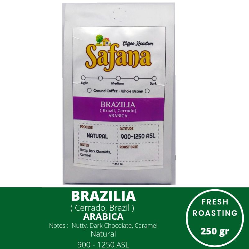 

Kopi Brazilia Arabica Fresh Roasting Coffee 250gr