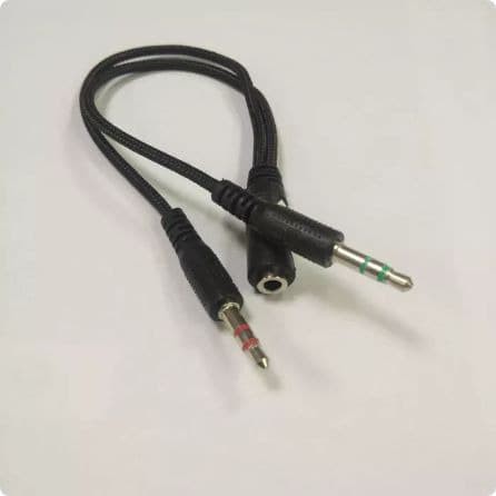 Kabel Audio Aux 3.5mm Splitter 1 female To 2 Male Cable Spliter aux