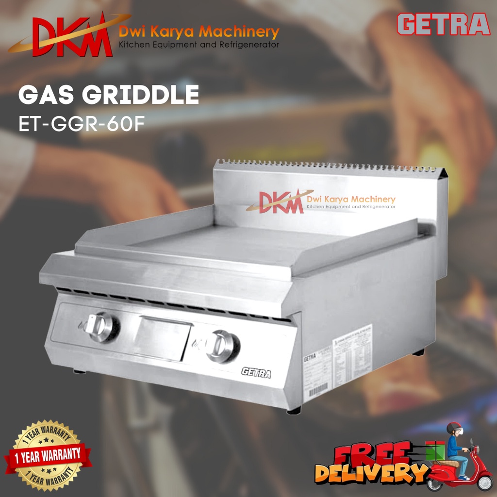 GETRA ET GGR 60F - GAS FULL FLAT GRIDDLE - Promo