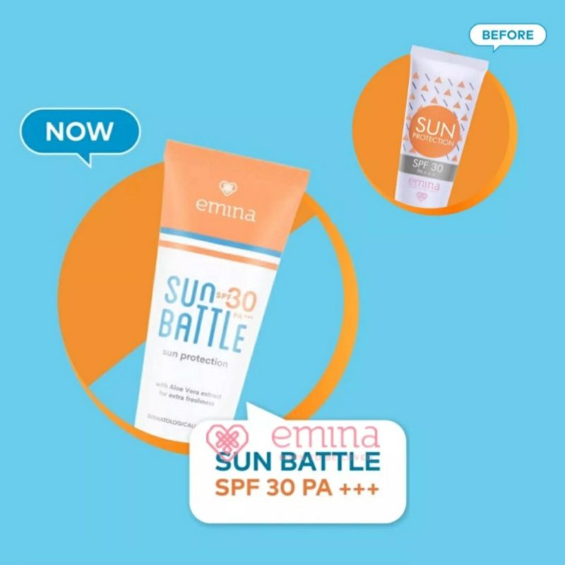 Jual Emina Sun Battle SPF30&PA+++/Emina Sun Protection/Emina Sunscreen