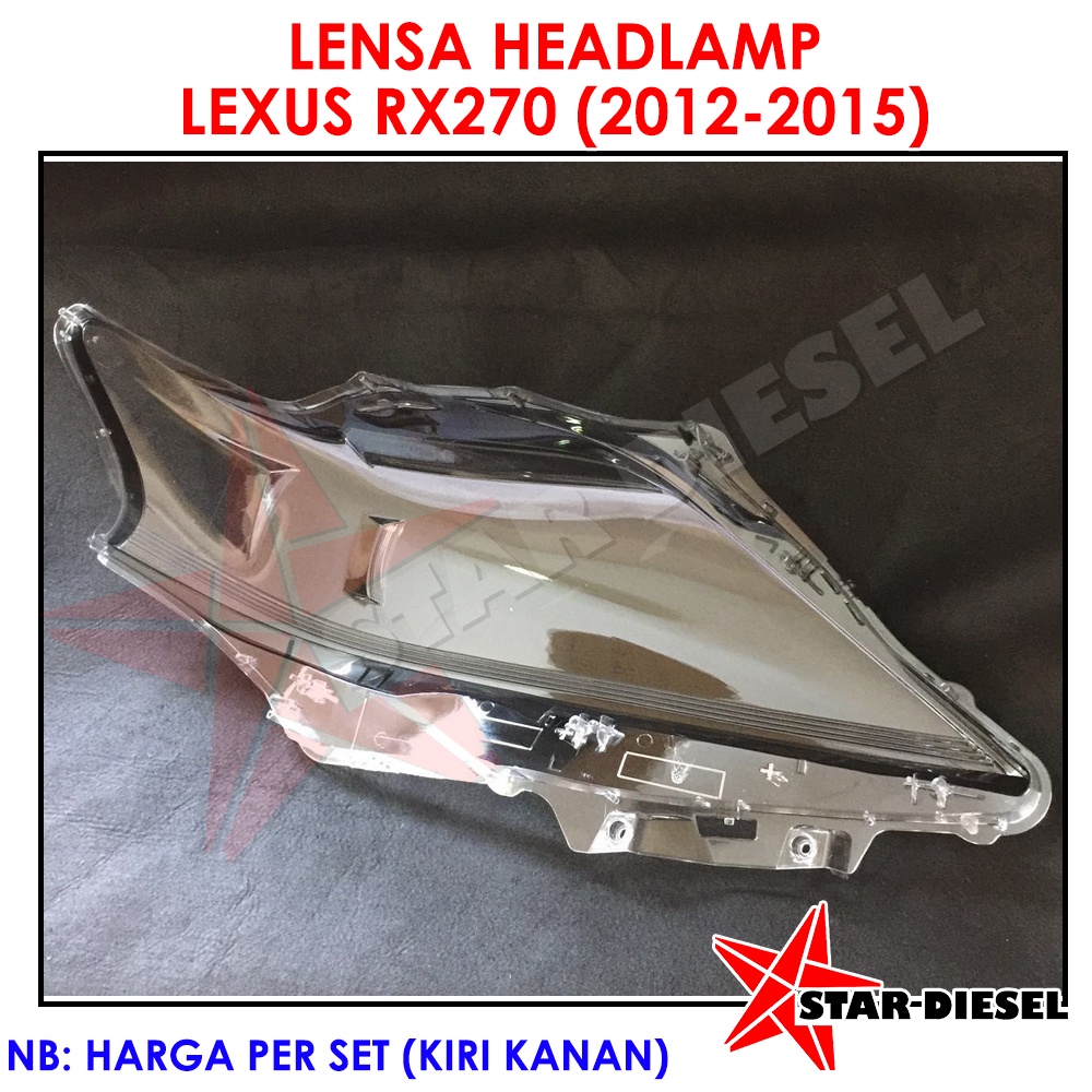 LAMPU UTAMA LEXUS RX270 HEADLAMP LAMPU HEAD LAMP MIKA LEXUS RX270 LENSA LEXUS RX270 KIRI DAN KANAN