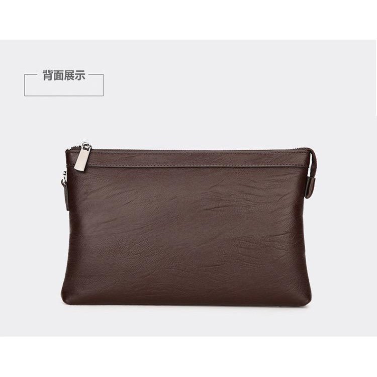 Tas Tangan Kulit Pria Handbag - Brown