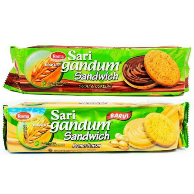 

Roma Biskuit Sari Gandum Sandwich 115 gram