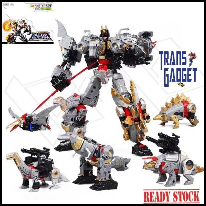 Bmb Transformers Dino Troops Volcanicus Potp - Alloy Version 5 In 1