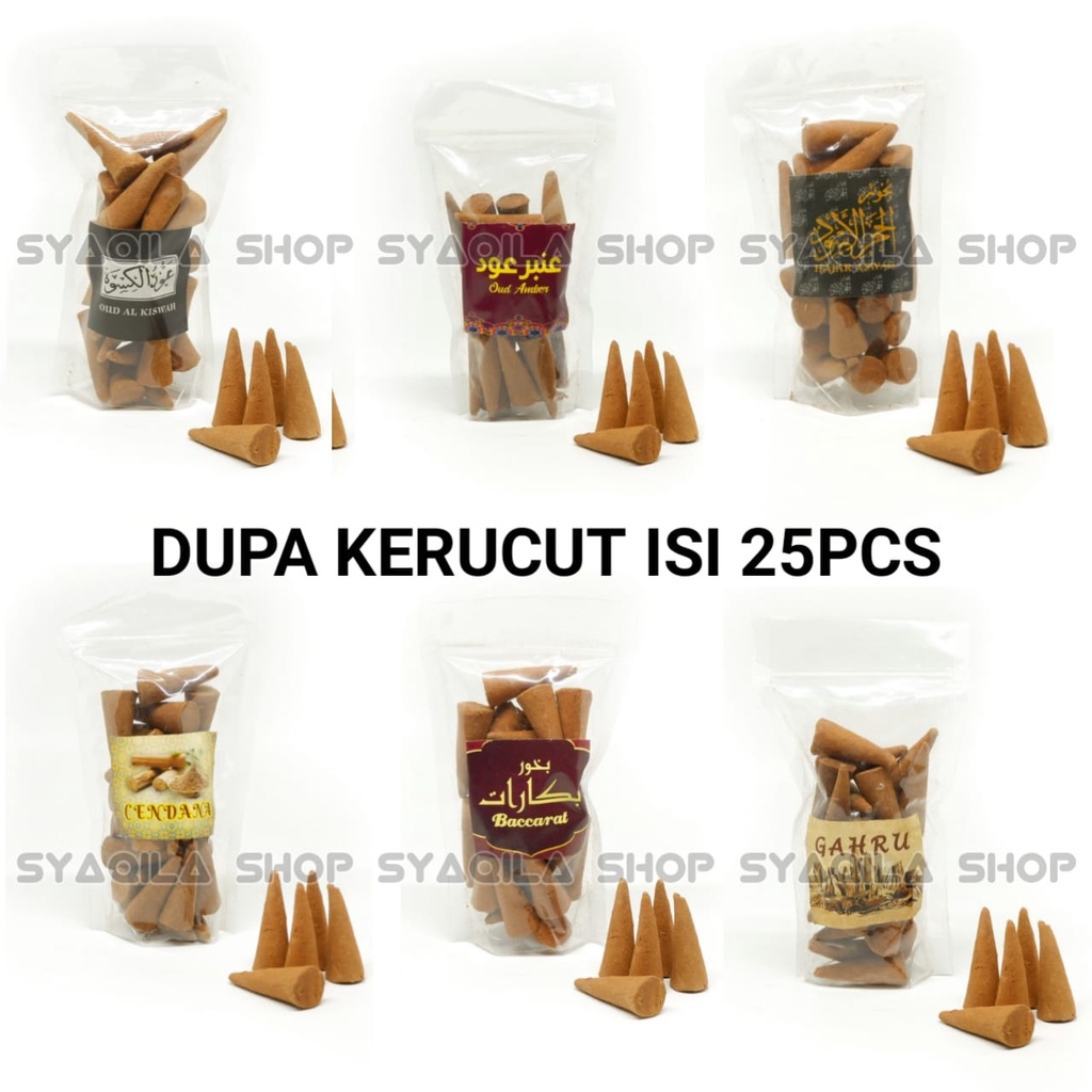 Dupa Kerucut Isi 25 Pcs Buhur Krucut Bukhur Stanggi Hio Tradisional Wangi