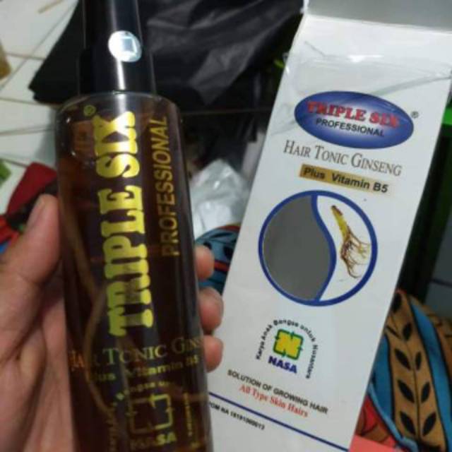 Triple six hair tonic ginseng / penumbuh rambut
