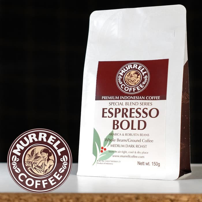 

Espresso Bold | Kopi Arabica Robusta BUBUK / BIJI Murni Premium Blend MURRELL MORELLO COFFEE