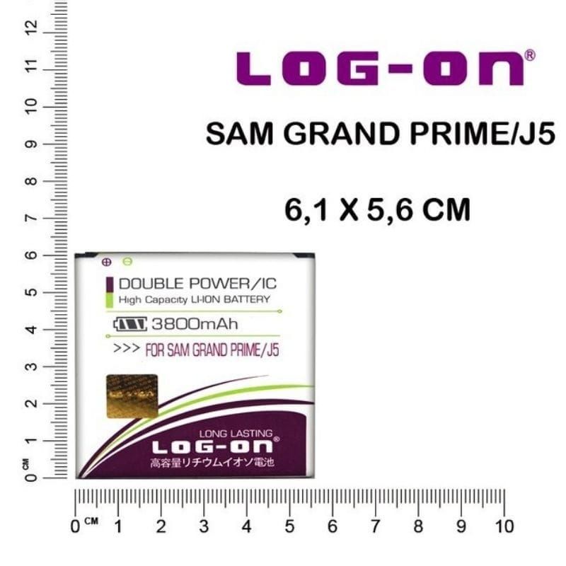 SS Baterai LOG-ON SAMSUNG Galaxy G530 J2 Prime J3 2016 J5 2015 Grand Prime Battery LOG ON SAMSUNG J2
