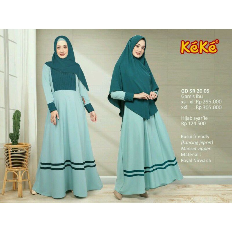 Gamis Terbaru Keke GDSR 2005 Tosca Size S