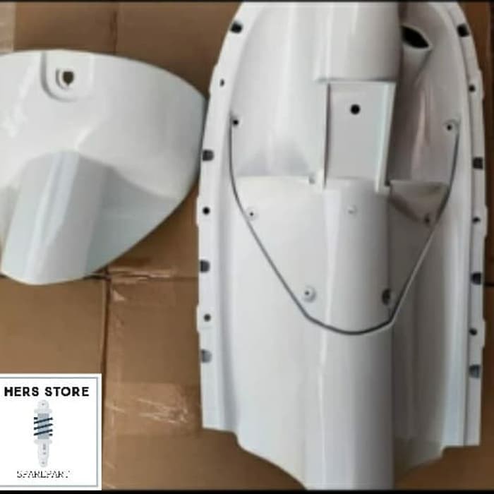 legshield dek kontak scoopy old / scoopy karbu - Putih