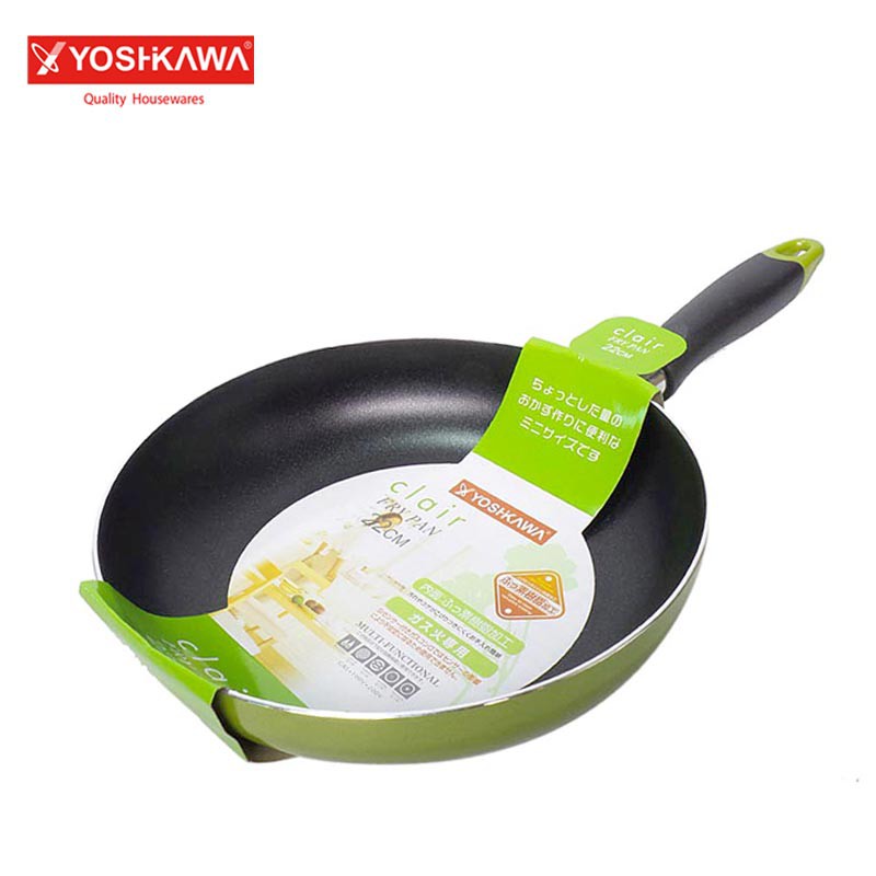 

YOSHIKAWA PANCI Penggorengan Anti Lengket 22 CM Frying Pan EVL-CL-12-11 Hijau