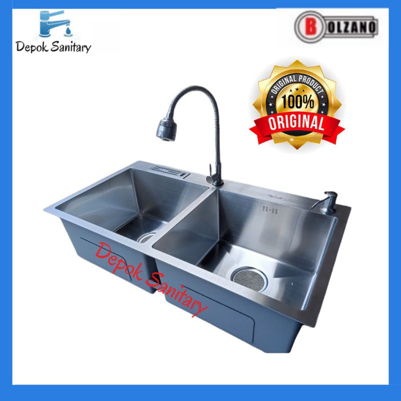 Kitchen sink thsink 8245 paket lengkap/ bak cuci piring + kran