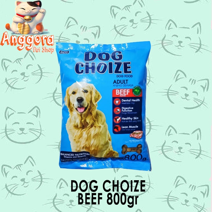 Makanan Anjing kering murah Dog Choize 800g - Beef