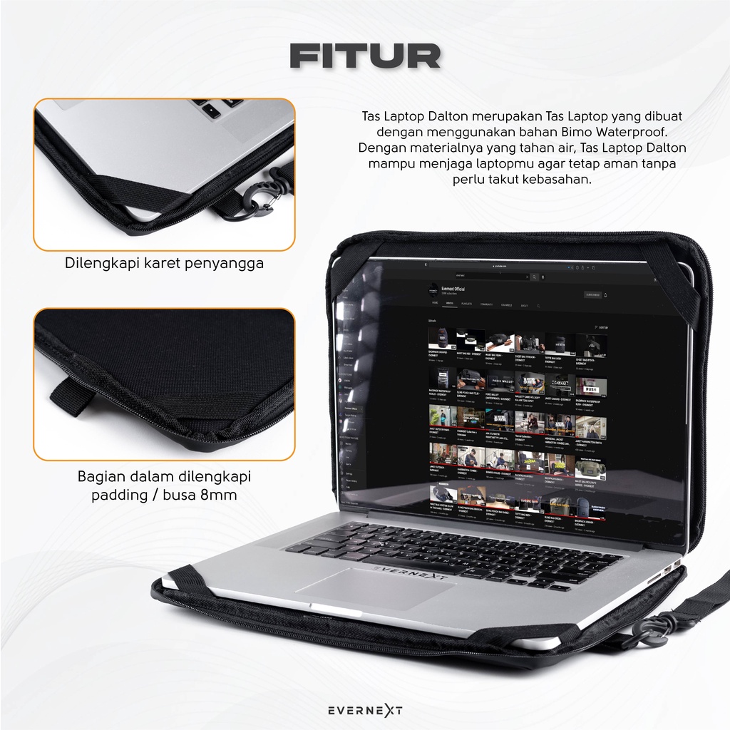 Case Laptop Anti Air DALTON 14-15,6 Inci Pelindung Laptop