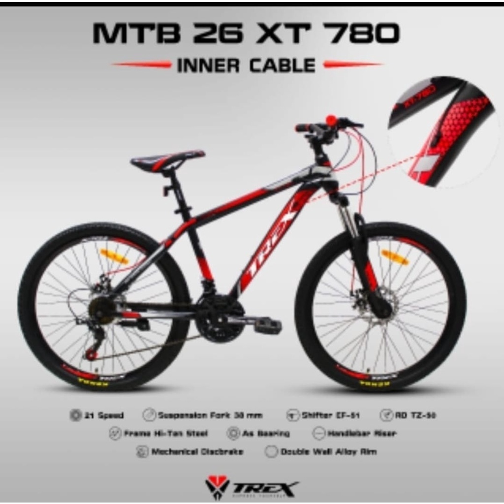 Sepeda Gunung MTB 26 inch TREX XT 780