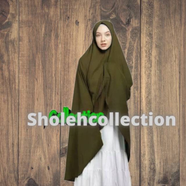 Hijab syar'i jumbo pet atau non pet - Army