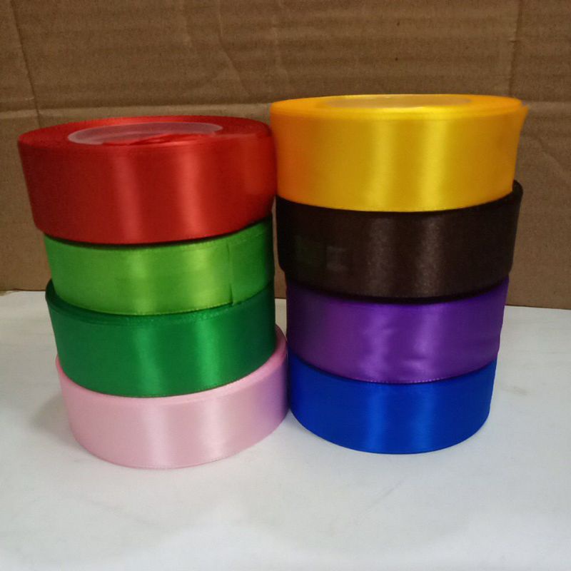 

Pita Kain Satin Ukuran 1 inch