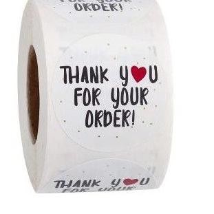 

Buruan Beli J9ICW 1 Roll (500pcs) Stiker Label 2.5cm stiker Thank you for your order untuk cookies p
