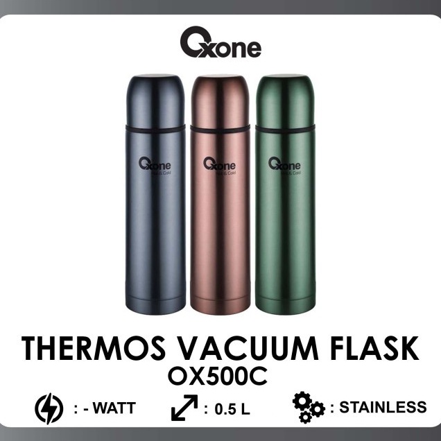 Oxone Thermos Vacuum Flask 500 ml Color OX500C Termos Warna 500C