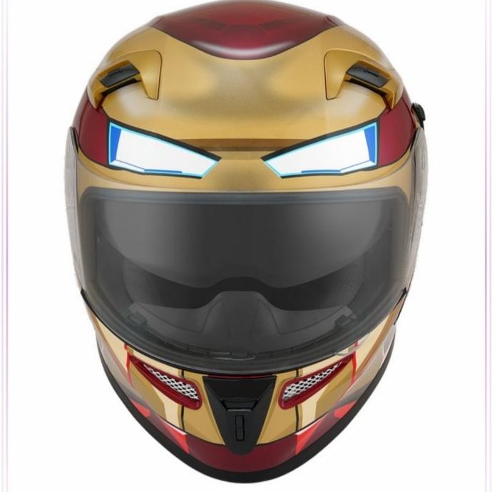 Helm Kyt K2 Rider Full Face Double Visor Marvel Iron Man Aiwinurisiti
