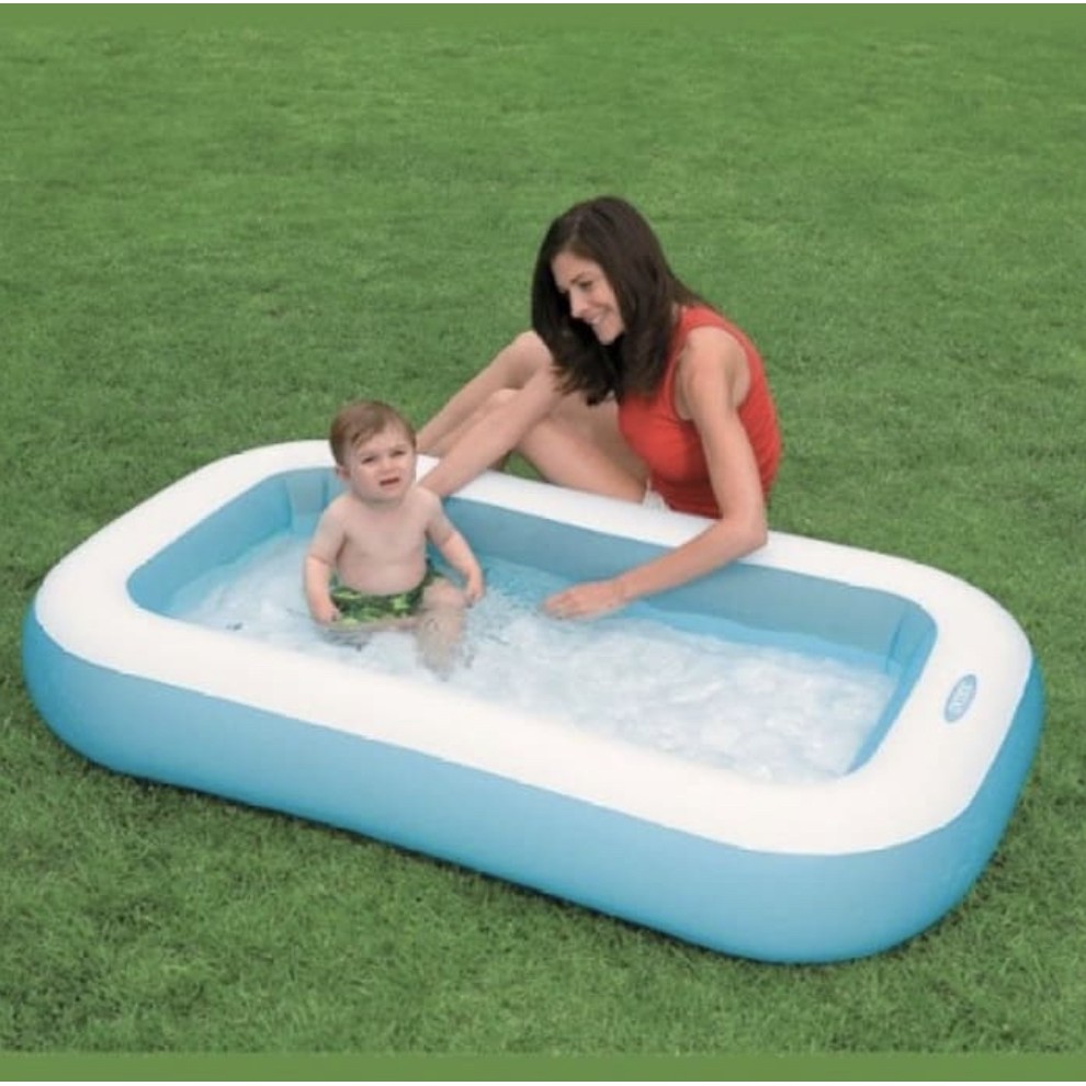 Kolam Renang Anak Intex Blue Rectangular Pool 57403 - kolam saja