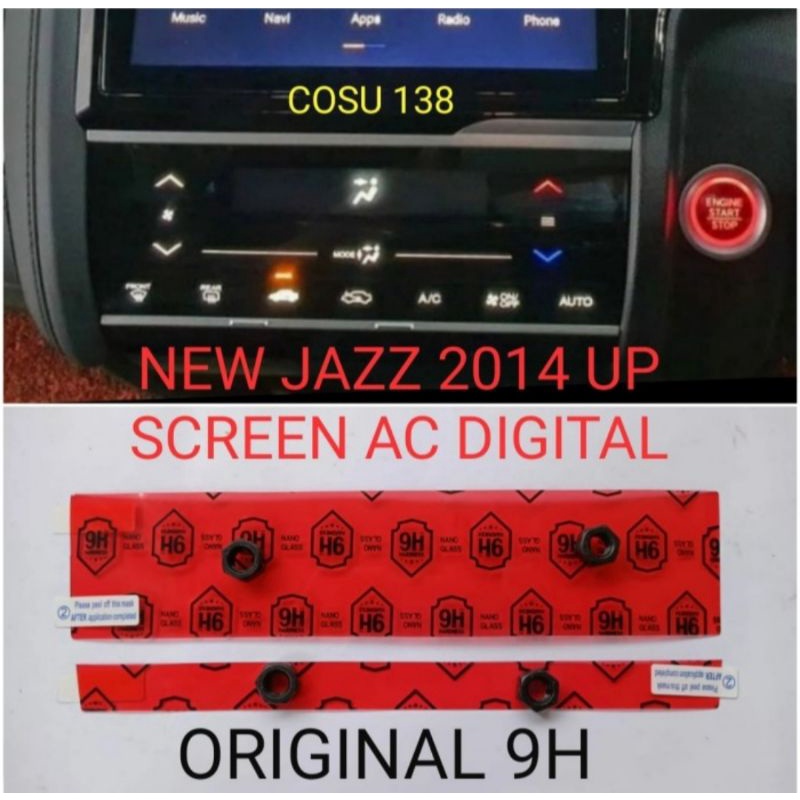 ANTI GORES PREMIUM HONDA JAZZ 2014 UP LAYAR SCREEN AC DIGITAL