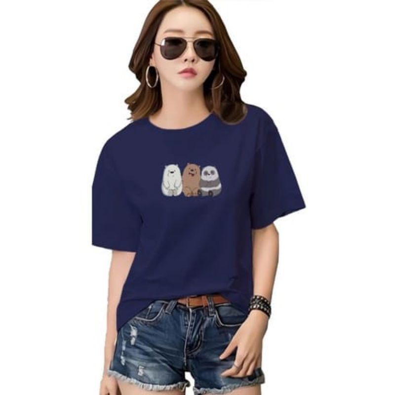 XOS - KAOS DISTRO 3BEARS UNISEX COTTON COMBED 24S / KAOS POLOS TERBARU / KAOS LENGAN PENDEK KEKINIAN / KAOS TRANDING / KAOS MURAH / FLASHSALE / SHOPEEFEED / FASHION UNISEX / RACUN SHOPEE / BAJU PROMO TERBARU