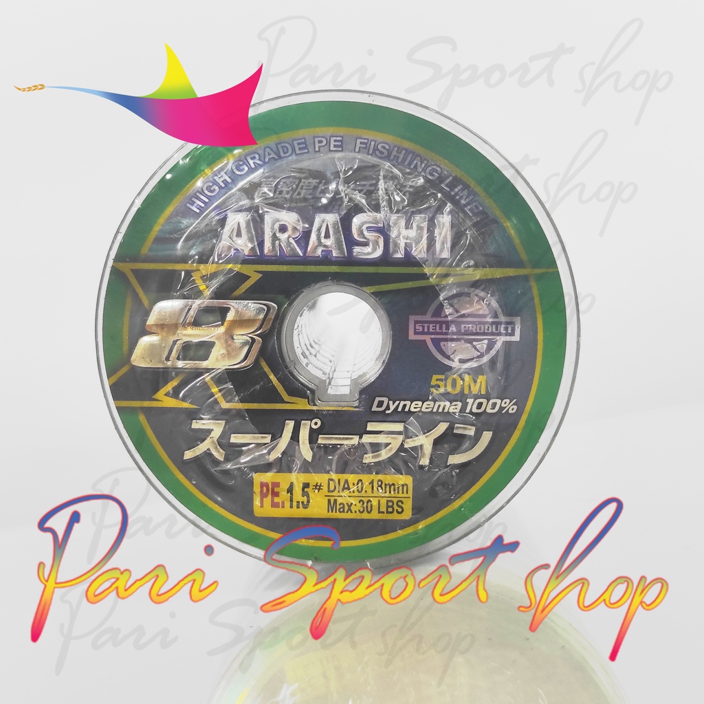 Senar Pancing Benang PE Stella Arashi X8 Japan Quality