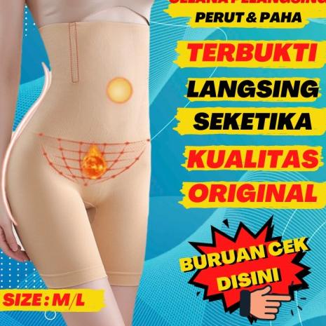 ? Korset Celana Pelangsing Perut Buncit Wanita Jumbo 100kg Munafie Korset Original P16 ●