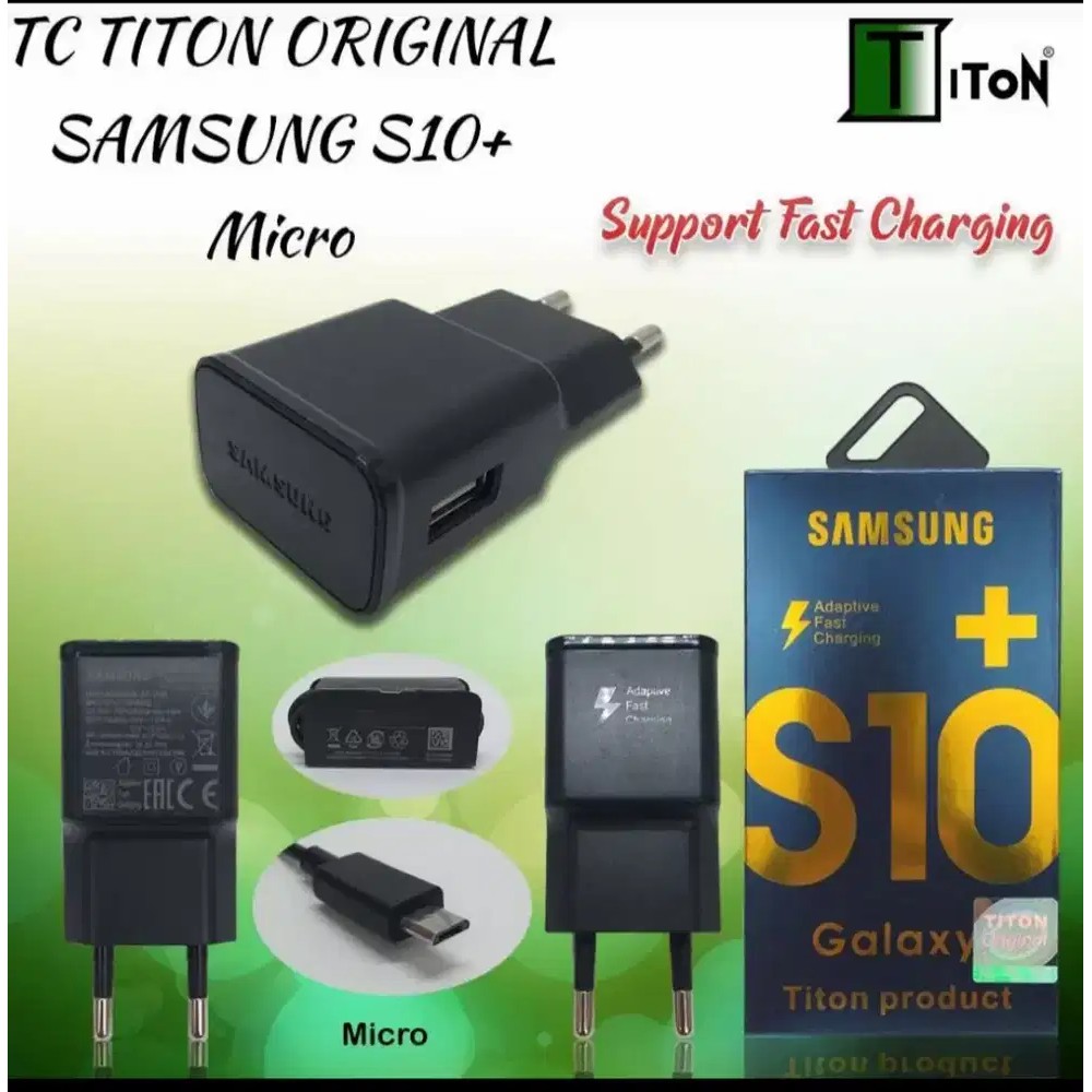 CHARGER BRANDED S*MSUNG  S10+ QUICK CHARGE 3.0 WITCH CABLE QUALCOMM TRAVEL CHARGE