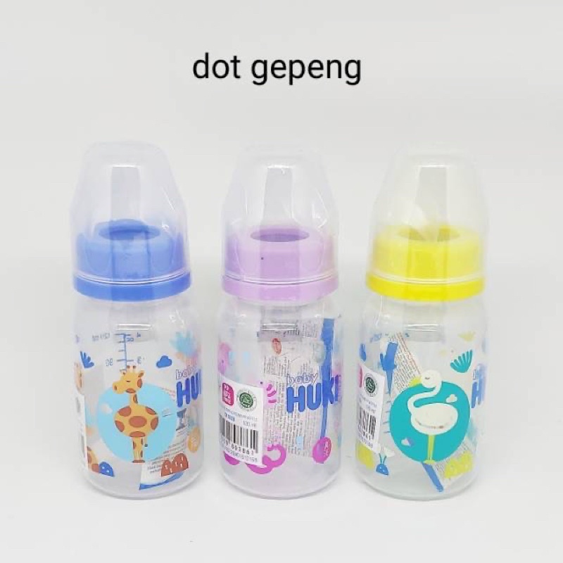 Botol Susu Bayi Huki Kecil 60ml/BOTOL SUSU BAYI Dot Gepeng MULTIFUNGSI BAHAN 100%ECO-FRIENDLY(RAMAH LINGKUNGAN)