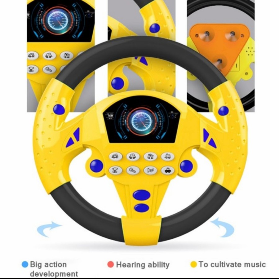 Mainan Anak Setir Setiran Mobil Steering Racing Wheel Driver Mainan