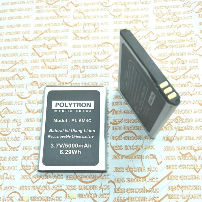 Baterai Battery Double Power Polytron Rocket R3 R2407 PL-6M4C PL-604