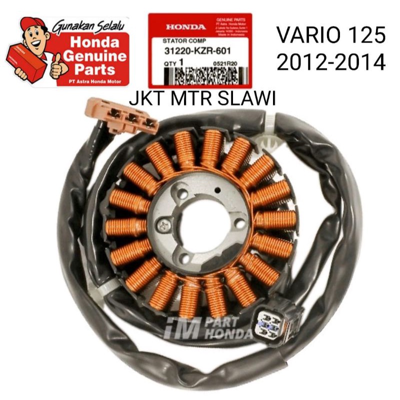 31220-KZR-601 stator comp spul spol stator assy vario 125 2012-2014 ori honda ahm asli honda