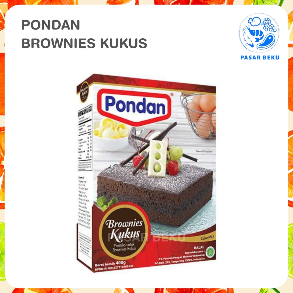 

Pondan Brownies Kukus 400gr Bahan Kue Pasar Beku Padang