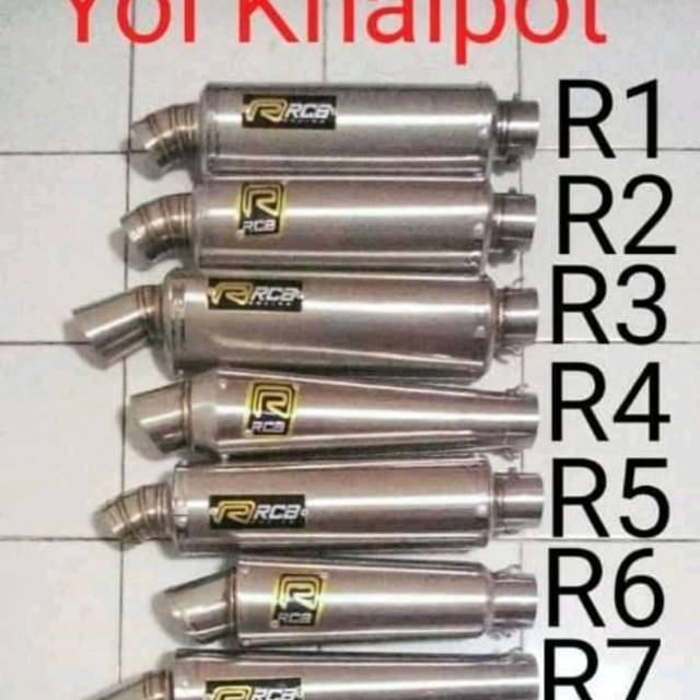 Knalpot rcb motor VIXION/SATRIA FU/CBR/jupiter mx/mx king/Scorpio/byson/verza dll